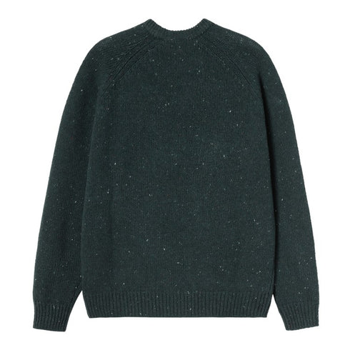 Carhartt Wip Angilistic Sweater Sweatshirt - Speckled Deep Lagoon